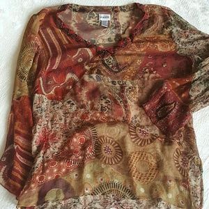 Chico's Sheer Boho Tunic